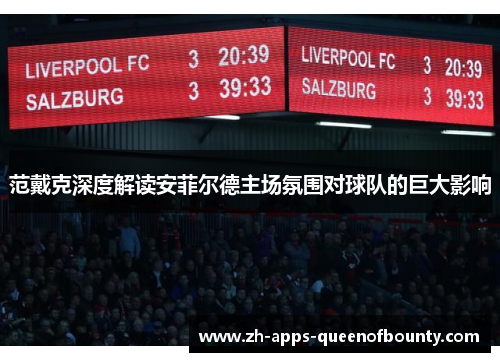 范戴克深度解读安菲尔德主场氛围对球队的巨大影响